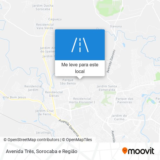 Avenida Três mapa