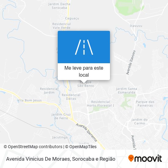 Avenida Vinicius De Moraes mapa