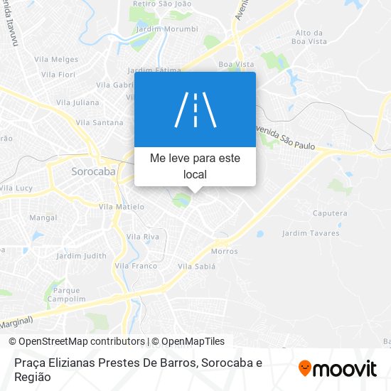 Praça Elizianas Prestes De Barros mapa