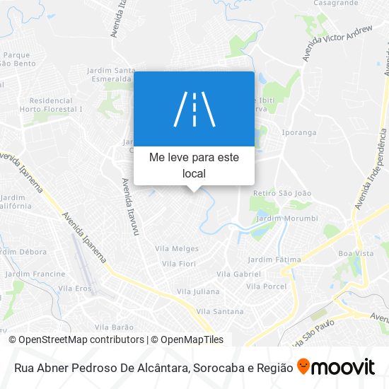 Rua Abner Pedroso De Alcântara mapa