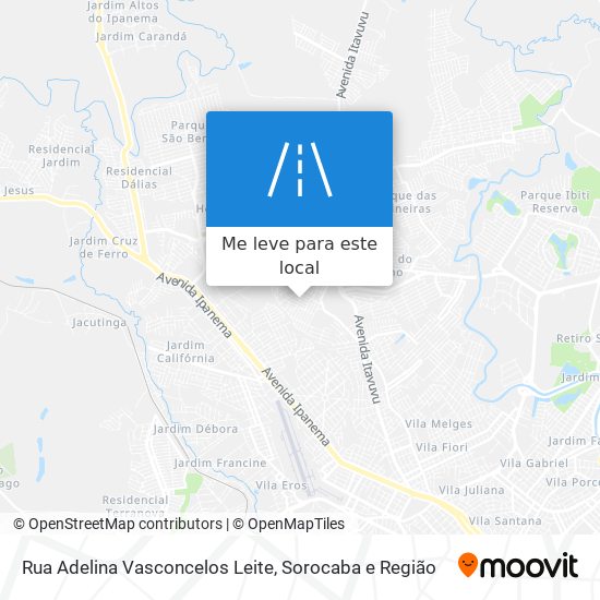 Rua Adelina Vasconcelos Leite mapa