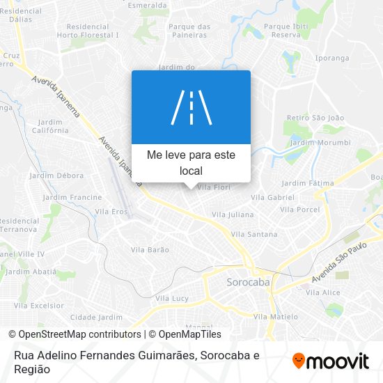 Rua Adelino Fernandes Guimarães mapa