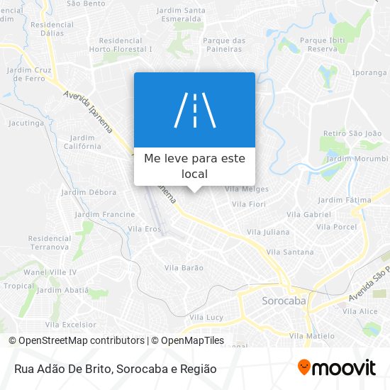 Rua Adão De Brito mapa