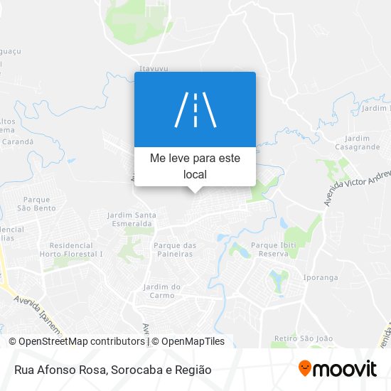 Rua Afonso Rosa mapa