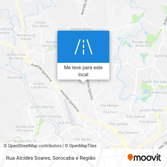 Rua Alcides Soares mapa