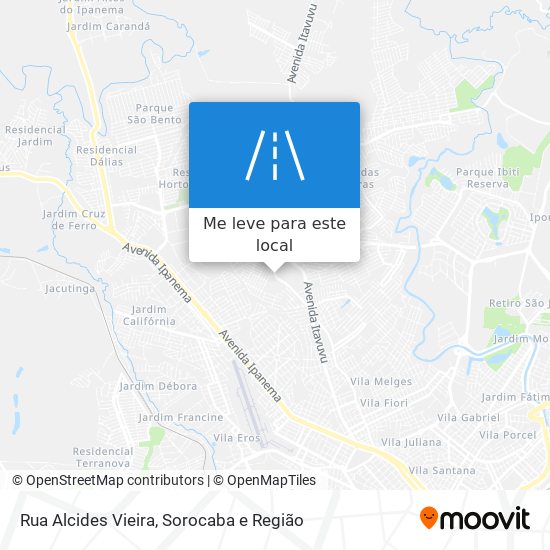 Rua Alcides Vieira mapa