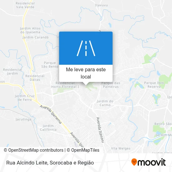 Rua Alcindo Leite mapa