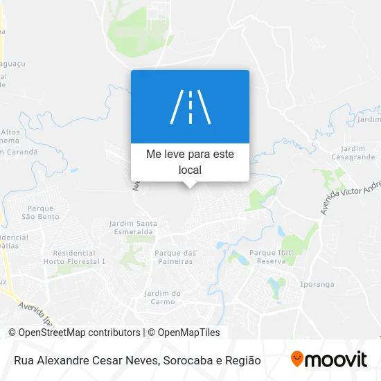 Rua Alexandre Cesar Neves mapa