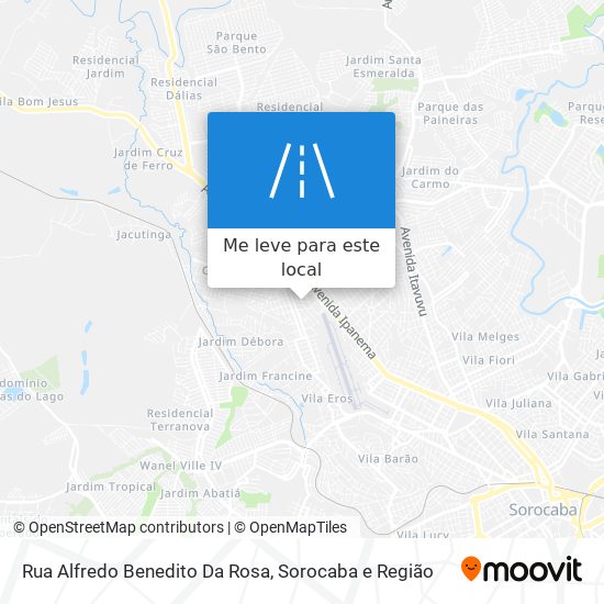 Rua Alfredo Benedito Da Rosa mapa