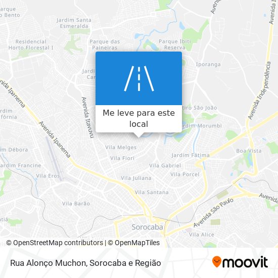 Rua Alonço Muchon mapa