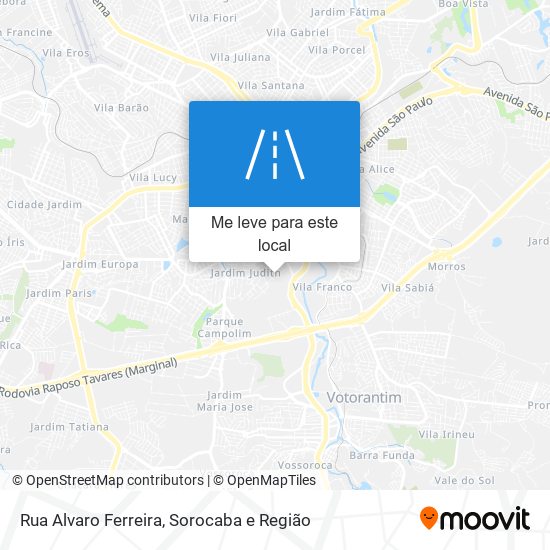 Rua Alvaro Ferreira mapa
