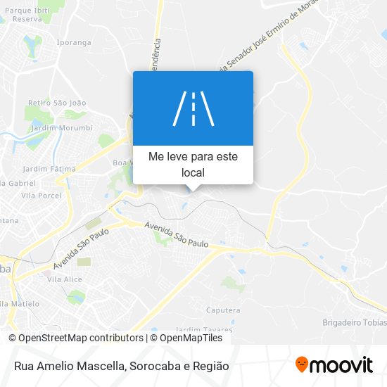 Rua Amelio Mascella mapa