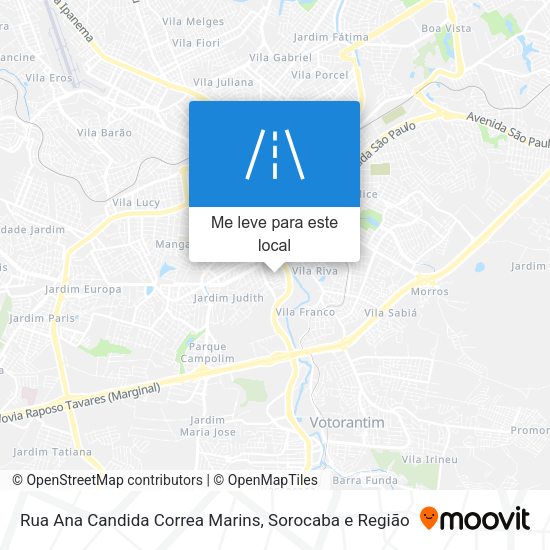Rua Ana Candida Correa Marins mapa