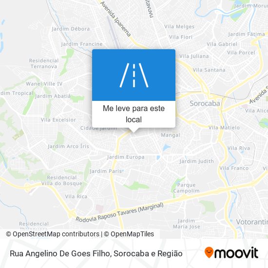 Rua Angelino De Goes Filho mapa