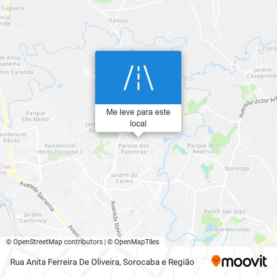 Rua Anita Ferreira De Oliveira mapa