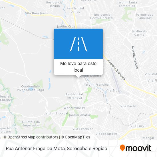 Rua Antenor Fraga Da Mota mapa