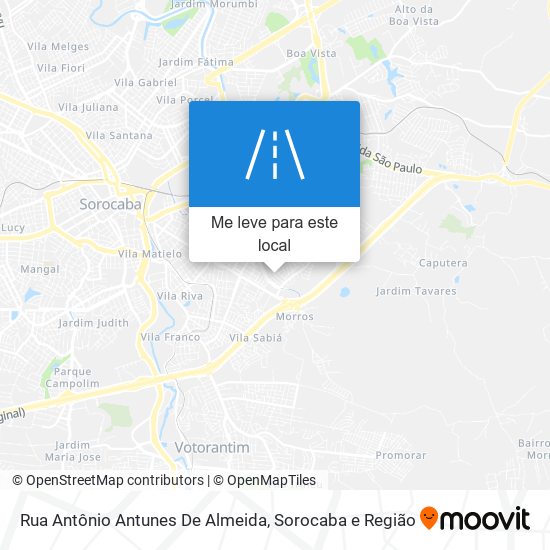 Rua Antônio Antunes De Almeida mapa