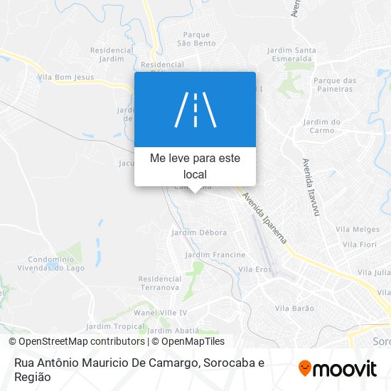 Rua Antônio Mauricio De Camargo mapa