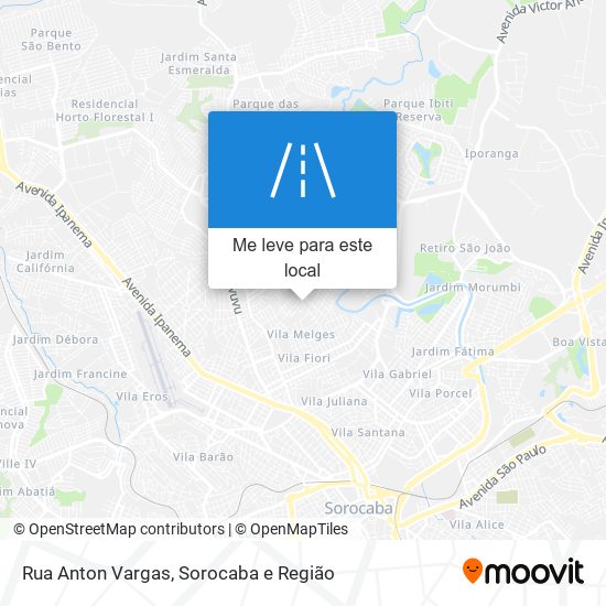 Rua Anton Vargas mapa