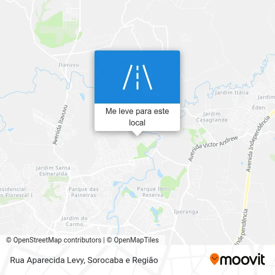 Rua Aparecida Levy mapa