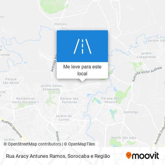 Rua Aracy Antunes Ramos mapa