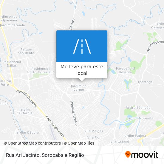 Rua Ari Jacinto mapa