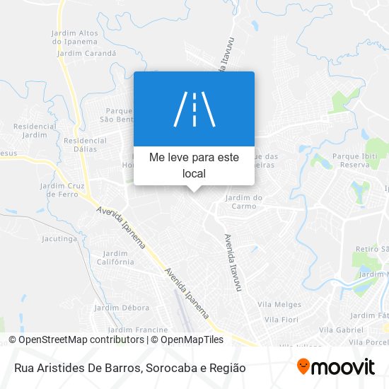 Rua Aristides De Barros mapa