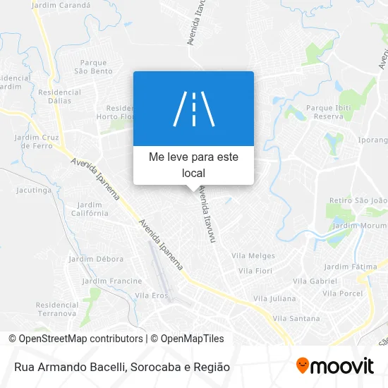 Rua Armando Bacelli mapa