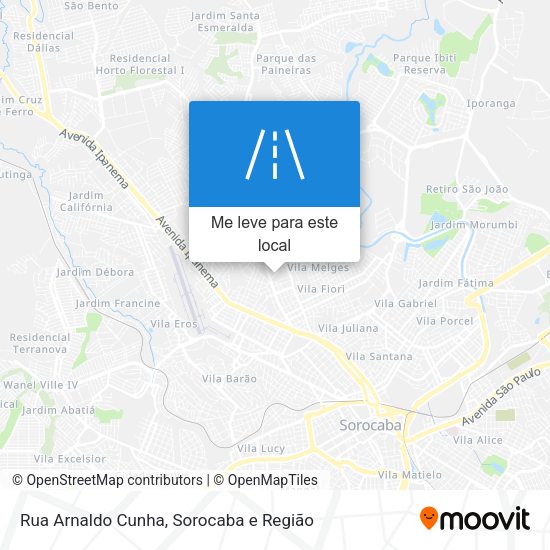 Rua Arnaldo Cunha mapa