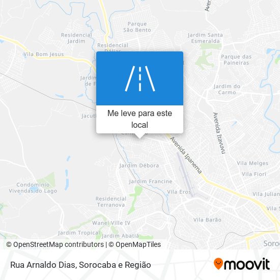 Rua Arnaldo Dias mapa