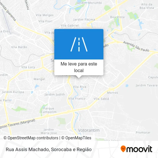 Rua Assis Machado mapa