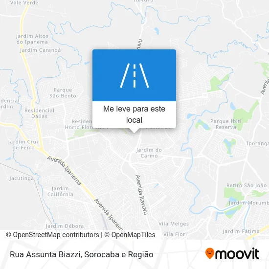 Rua Assunta Biazzi mapa