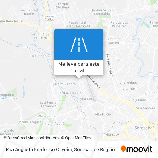 Rua Augusta Frederico Oliveira mapa