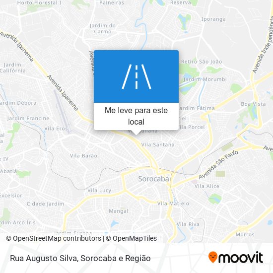 Rua Augusto Silva mapa