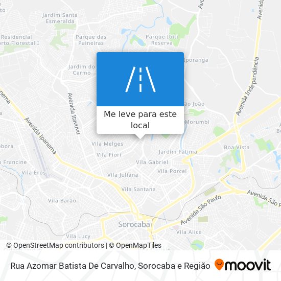 Rua Azomar Batista De Carvalho mapa