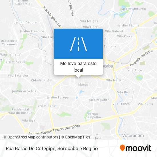 Rua Barão De Cotegipe mapa