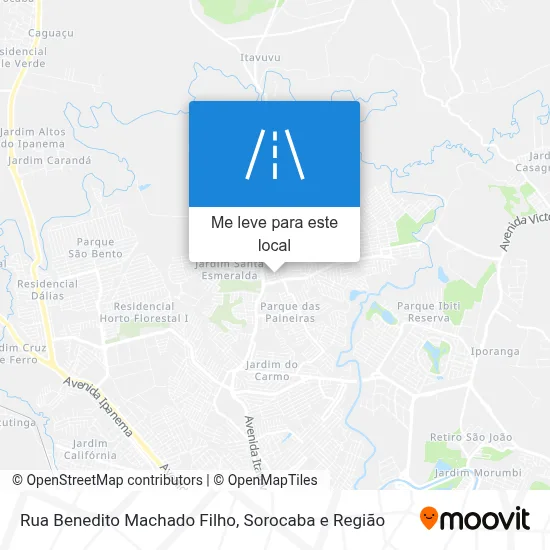 Rua Benedito Machado Filho mapa