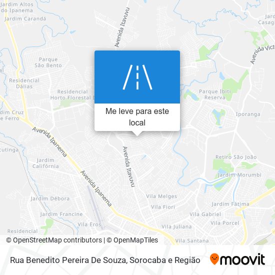 Rua Benedito Pereira De Souza mapa