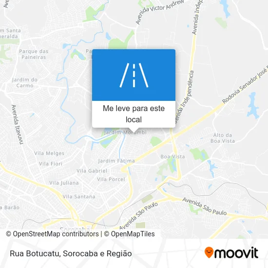 Rua Botucatu mapa