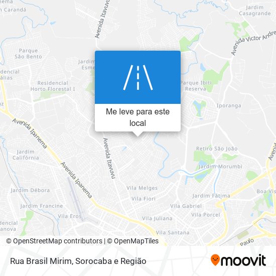 Rua Brasil Mirim mapa