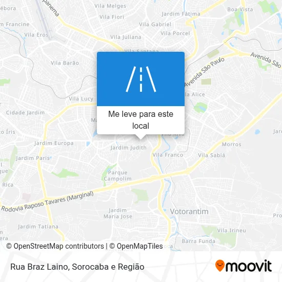Rua Braz Laino mapa
