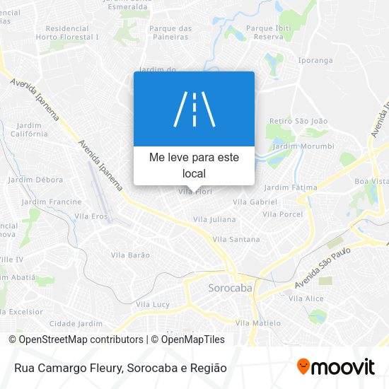 Rua Camargo Fleury mapa
