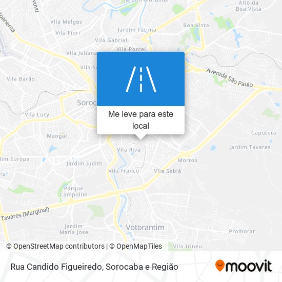 Rua Candido Figueiredo mapa