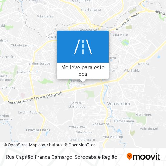 Rua Capitão Franca Camargo mapa