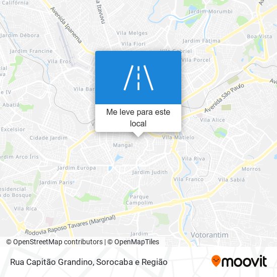 Rua Capitão Grandino mapa