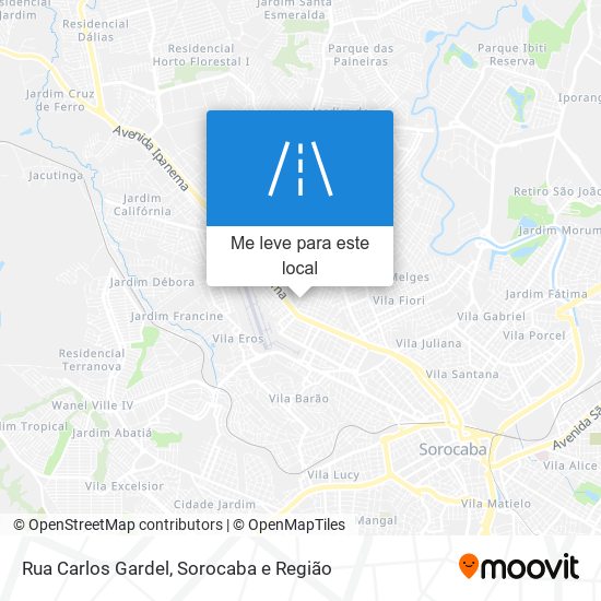 Rua Carlos Gardel mapa