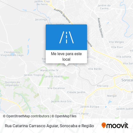 Rua Catarina Carrasco Aguiar mapa