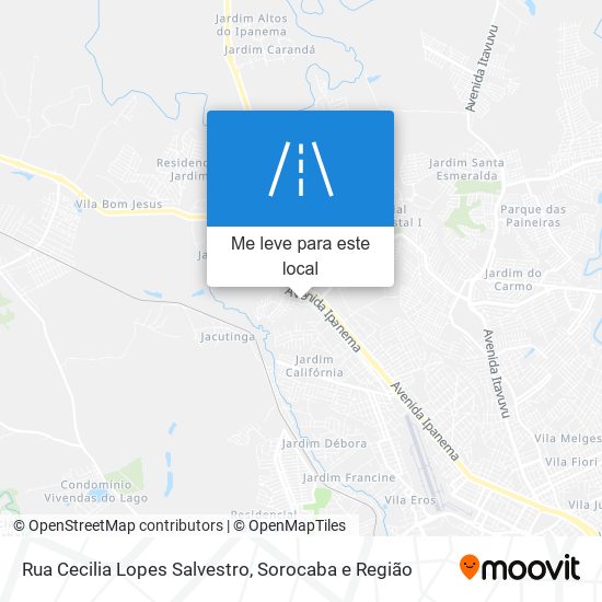 Rua Cecilia Lopes Salvestro mapa