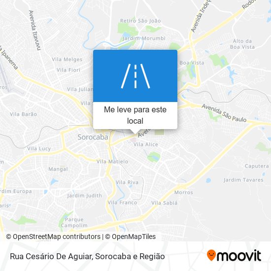 Rua Cesário De Aguiar mapa