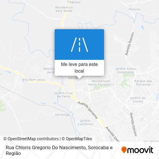 Rua Chloris Gregorio Do Nascimento mapa